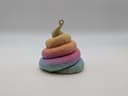 Rainbow Poop Ornament thumbnail 2